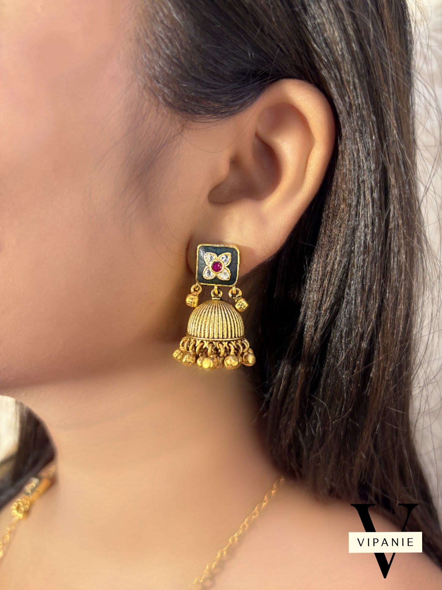 Antique Necklace with Earring-V1030