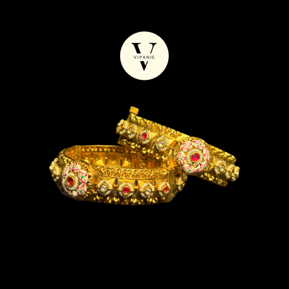 Antique Enamel Bangles - V1010