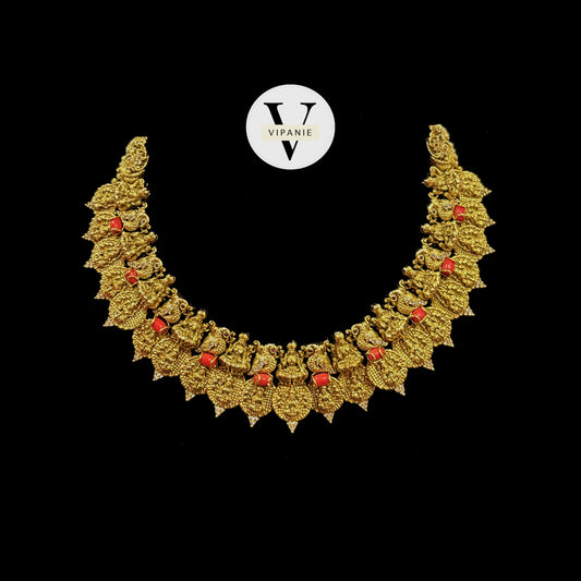 Antique Necklace with Earrings-V1055