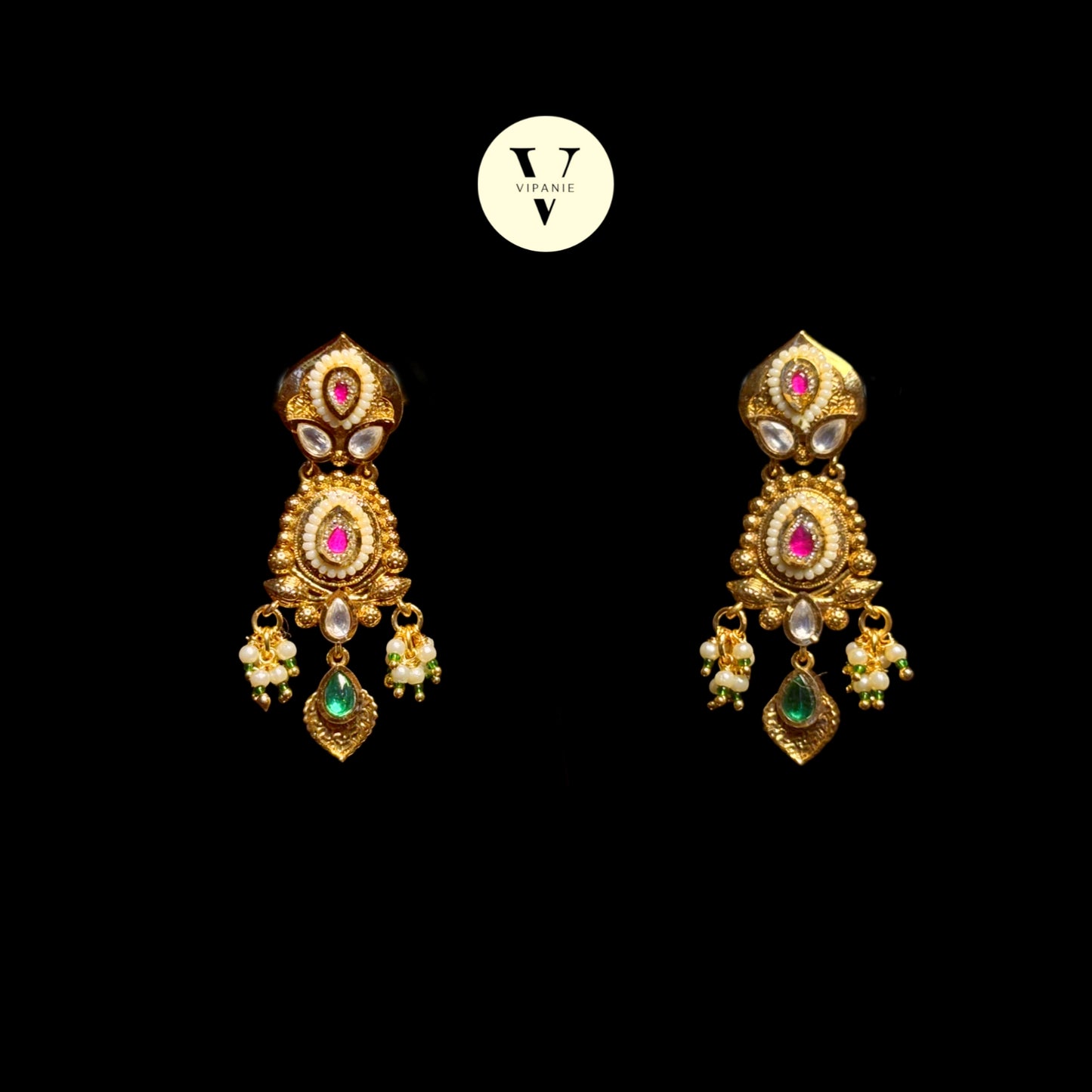 Antique Choker with earrings-V1059