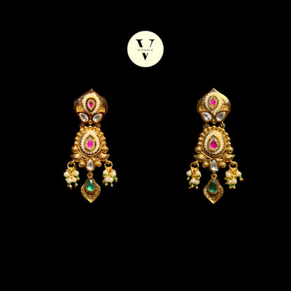 Antique Choker with earrings-V1059