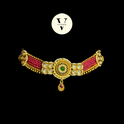 Antique Ruby Choker - V1064