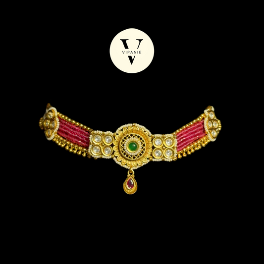 Antique Ruby Choker - V1064